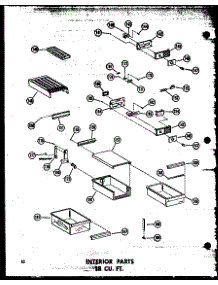 06 - Interior Parts 18 Cu. Ft. parts for Amana Refrigerator ETM18N-AG / P6023630W G from AppliancePartsPros.com