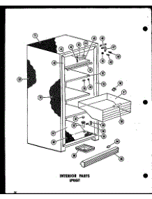 02 - Interior Parts parts for Amana Freezer EU18F / P6011732W from AppliancePartsPros.com