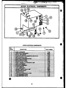 12 - Upper Electrical Components parts for Amana Range EVP394 from AppliancePartsPros.com