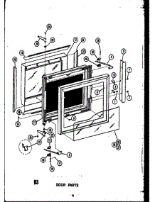02 - Door Parts parts for Amana Range EVP399 from AppliancePartsPros.com