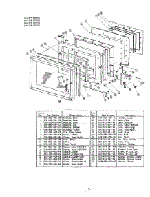 04 - Door Parts parts for Hardwick Microwave EW223 from AppliancePartsPros.com