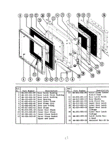 04 - Door Assembly parts for Hardwick Microwave EW224 from AppliancePartsPros.com