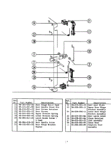05 - Door Hinge Assembly parts for Hardwick Microwave EW224 from AppliancePartsPros.com