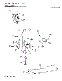 10 - Tub parts for Maytag Dishwasher EWU1005 from AppliancePartsPros.com