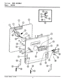 12 - Tub Support (Left) parts for Maytag Dishwasher EWU1005 from AppliancePartsPros.com