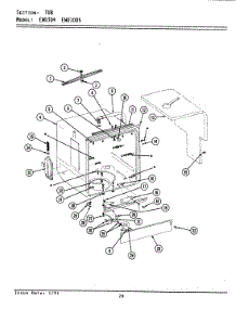 04 - Front Panel & Access Panel parts for Maytag Dishwasher EWU304 from AppliancePartsPros.com