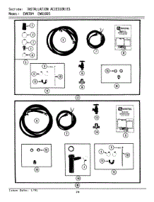 06 - Installation Accessories parts for Maytag Dishwasher EWU304 from AppliancePartsPros.com