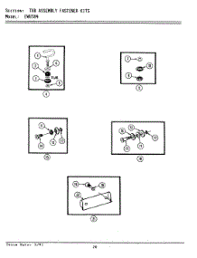 04 - Front Panel & Access Panel parts for Maytag Dishwasher EWU384 from AppliancePartsPros.com