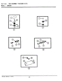 11 - Tub Assembly Fastener Kits parts for Maytag Dishwasher EWU384 from AppliancePartsPros.com