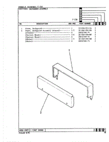 02 - Control Panel parts for Hardwick Range F-150 from AppliancePartsPros.com