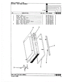 03 - Door Assembly parts for Hardwick Range F-150 from AppliancePartsPros.com