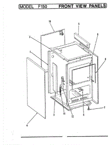05 - Front View parts for Hardwick Range F-150 from AppliancePartsPros.com