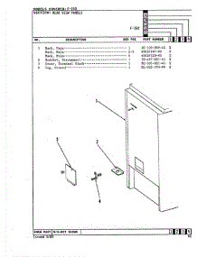 08 - Rear View parts for Hardwick Range F-150 from AppliancePartsPros.com