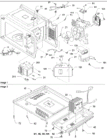 02 - Interior And Base Plate Parts parts for Amana Microwave F1961C / P1323211M from AppliancePartsPros.com