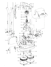 02 - Motor, Handle, Hood, Switch, Gears parts for Hoover Floor Scrubber Polisher F2101--- from AppliancePartsPros.com