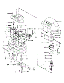 03 - Motor, Hood, Switch, Gears parts for Hoover Floor Scrubber Polisher F3119--- from AppliancePartsPros.com