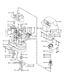 03 - Motor, Hood, Switch, Gears parts for Hoover Floor Scrubber Polisher F4143--- from AppliancePartsPros.com