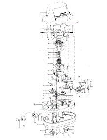 03 - Motor, Hood, Brushcarriers, Gears parts for Hoover Floor Scrubber Polisher F4251060 from AppliancePartsPros.com