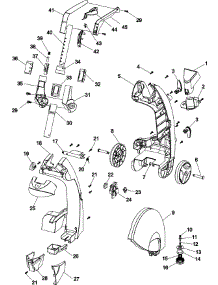 02 - Upper Handle Assembly parts for Hoover Power Steamer F5525--- from AppliancePartsPros.com