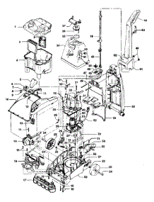 02 - Motor, Handle, Tank, Hood, Switch parts for Hoover Power Steamer F5859--- from AppliancePartsPros.com