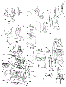 02 - Motor, Hose, Pump, Handle, Tank parts for Hoover Power Steamer F6018900 from AppliancePartsPros.com
