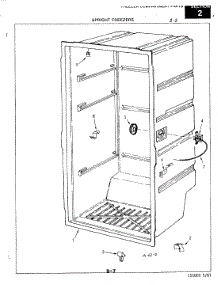 02 - Freezer Compartment parts for Magic Chef Freezer FA10AN-1M / 1Q56A from AppliancePartsPros.com