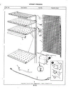 04 - Unit Compartment & System parts for Magic Chef Freezer FA16AN-1M / 9Q55A from AppliancePartsPros.com