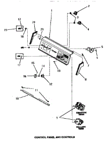 10 - Control Panel & Controls parts for Amana Washer FA2001 from AppliancePartsPros.com