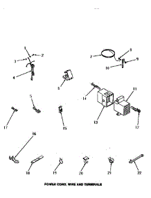 16 - Power Cord, Wire & Terminals parts for Amana Washer FA2960 from AppliancePartsPros.com