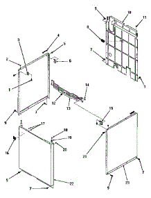 19 - Panels parts for Amana Washer FA3080 from AppliancePartsPros.com