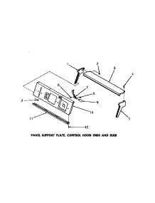 19 - Panel Supp Plate, Ctrl Hood Ends & Bulb parts for Amana Washer FA3201 from AppliancePartsPros.com