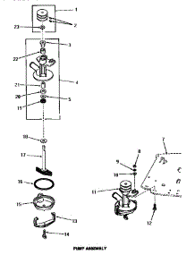 18 - Pump Assy parts for Amana Washer FA3591 from AppliancePartsPros.com