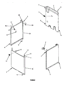 15 - Panels parts for Amana Washer FA3690 from AppliancePartsPros.com