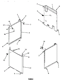 15 - Panels parts for Amana Washer FA3691 from AppliancePartsPros.com