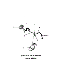 20 - Water Inlet & Filler Hose parts for Amana Washer FA3820 from AppliancePartsPros.com