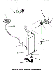 17 - Pressure Switch, Reservoir & Drain Valve parts for Amana Washer FA3821 from AppliancePartsPros.com