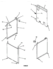 16 - Panels parts for Amana Washer FA4111 from AppliancePartsPros.com