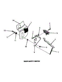 11 - Door Safety Switch parts for Amana Washer FA4160 from AppliancePartsPros.com