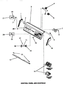 10 - Control Panel & Controls parts for Amana Washer FA4200 from AppliancePartsPros.com