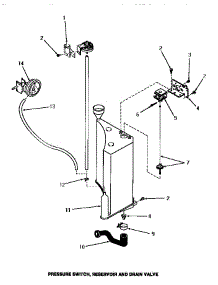 18 - Pressure Switch, Reservoir & Drain Valve parts for Amana Washer FA4200 from AppliancePartsPros.com
