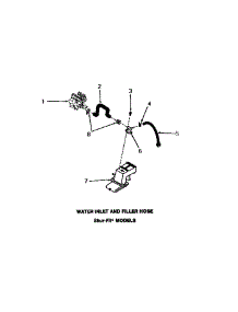 21 - Water Inlet & Filler Hose parts for Amana Washer FA4200 from AppliancePartsPros.com