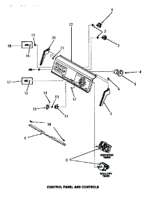 10 - Control Panel & Controls parts for Amana Washer FA4321 from AppliancePartsPros.com
