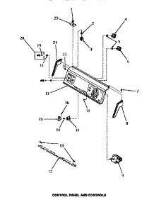 10 - Control Panel & Controls parts for Amana Washer FA6022 from AppliancePartsPros.com