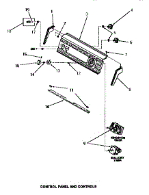 10 - Control Panel & Controls parts for Amana Washer FA6121 from AppliancePartsPros.com