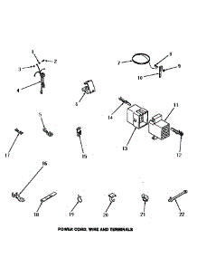 17 - Power Cord, Wire & Terminals parts for Amana Washer FA6121 from AppliancePartsPros.com