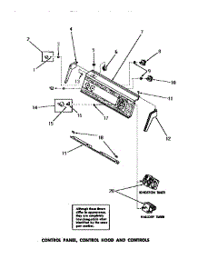 13 - Control Panel, Control Hood & Controls parts for Amana Washer FA6123 from AppliancePartsPros.com