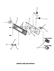 10 - Control Panel & Controls parts for Amana Washer FA6191 from AppliancePartsPros.com