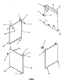 17 - Panels parts for Amana Washer FA6191 from AppliancePartsPros.com