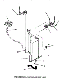 19 - Pressure Switch, Reservoir & Drain Valve parts for Amana Washer FA6191 from AppliancePartsPros.com