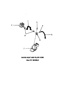 22 - Water Inlet & Filler Hose parts for Amana Washer FA6191 from AppliancePartsPros.com
